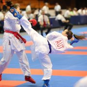 EKF Karate EM 2018 Novi Sad Silbermedaille Vize-Europameisterin Bettina Plank Karate Vorarlberg Kumite