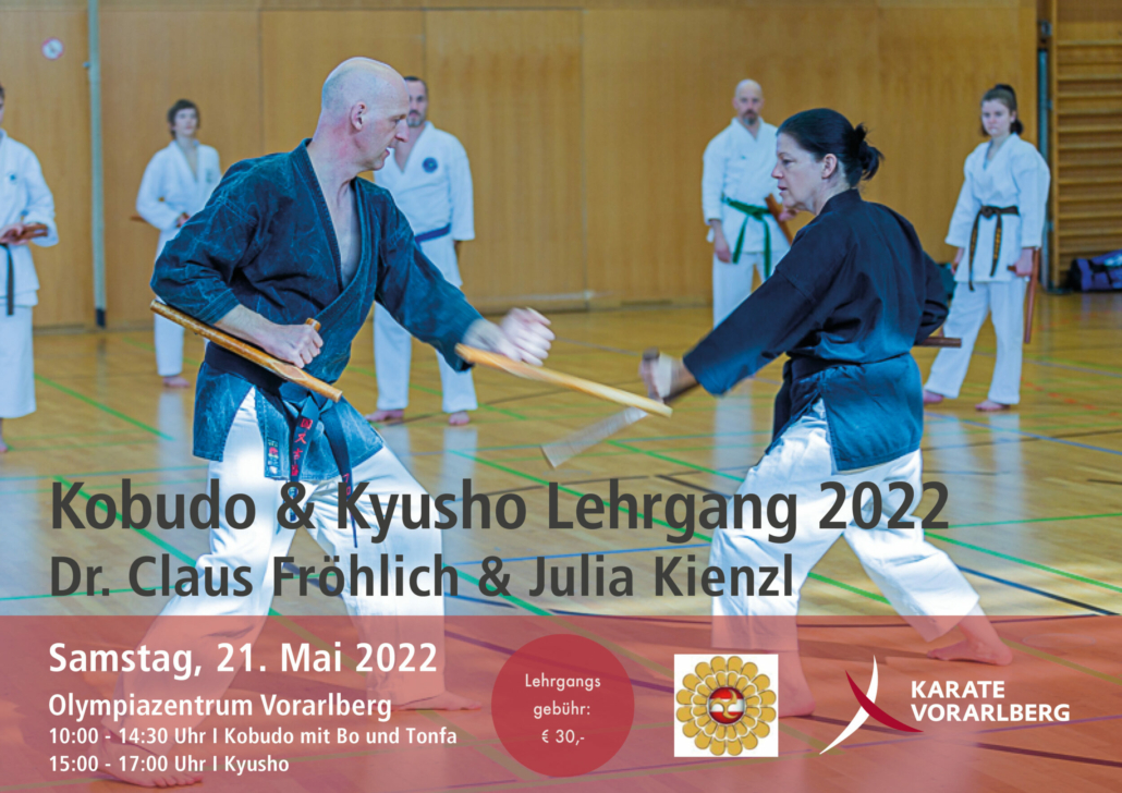 Kobudo Kyusho Lehrgang Mai Claus Fröhlich Mai 2022 Olympiazentrum Vorarlberg KARATE VORARLBERG