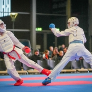 260110_KV Rhein Shiai Nürburg Jänner 2026-10 Karate Vorarlberg Athleten beim Rhein Shiai 2026 in Aktion - Julian Spiegel gewinnt Silber, Nachwuchs überzeugt international