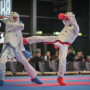 260110_KV Rhein Shiai Nürburg Jänner 2026-11 Karate Vorarlberg Athleten beim Rhein Shiai 2026 in Aktion - Julian Spiegel gewinnt Silber, Nachwuchs überzeugt international