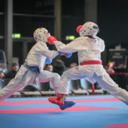 260110_KV Rhein Shiai Nürburg Jänner 2026-12 Karate Vorarlberg Athleten beim Rhein Shiai 2026 in Aktion - Julian Spiegel gewinnt Silber, Nachwuchs überzeugt international