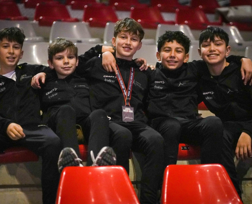 260110_KV Rhein Shiai Nürburg Jänner 2026-24 Karate Vorarlberg Athleten beim Rhein Shiai 2026 in Aktion - Julian Spiegel gewinnt Silber, Nachwuchs überzeugt international