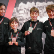 260110_KV Rhein Shiai Nürburg Jänner 2026-44 Karate Vorarlberg Athleten beim Rhein Shiai 2026 in Aktion - Julian Spiegel gewinnt Silber, Nachwuchs überzeugt international