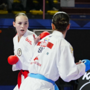 Karate Vorarlberg Athletin Hanna Devigili bei der Premier League in Rom mit starkem Auftritt gegen Olympiasiegerin und Weltklasse Konkurrenz