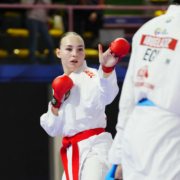Karate Vorarlberg Athletin Hanna Devigili bei der Premier League in Rom mit starkem Auftritt gegen Olympiasiegerin und Weltklasse Konkurrenz