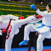 Karate Vorarlberg Athletin Hanna Devigili bei der Premier League in Rom mit starkem Auftritt gegen Olympiasiegerin und Weltklasse Konkurrenz