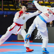 Karate Vorarlberg Athletin Hanna Devigili bei der Premier League in Rom mit starkem Auftritt gegen Olympiasiegerin und Weltklasse Konkurrenz