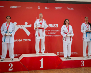 Hanna Devigili gewinnt Studenten EM Gold im Karate